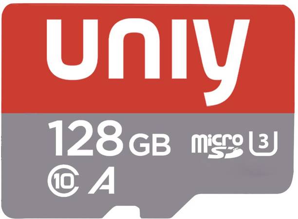 UNIY A10 U3 ideal for (Smartphone, wifi CCTV Camera,Tablets Laptop) With free Adaptor 128 GB MicroSD Card Class 10 100 MB/s  Memory Card