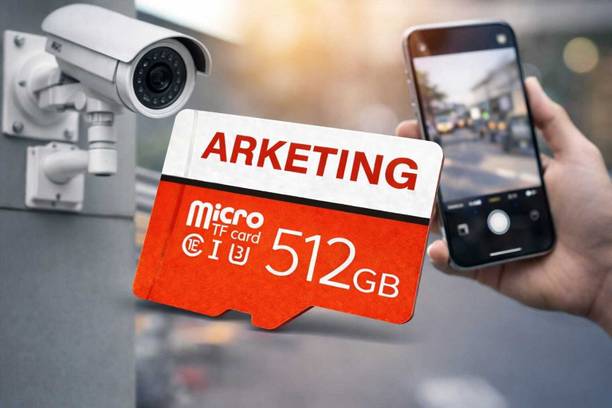 ARKETING ARK518 PRO 512 512 GB MicroSD Card Class 10 120 MB/s Memory Card Compatible with Computer, Mobile, Tablet, Camera