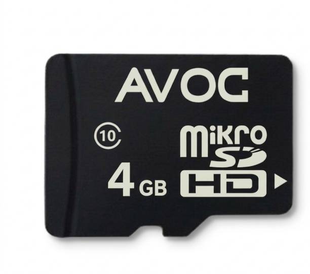 AVOC FLASH A02 MC04 Micro HD 4 GB MicroSD Card Class 10 30 MB/s  Memory Card Compatible with Camera, Computer, Gaming Console, Mobile, Tablet