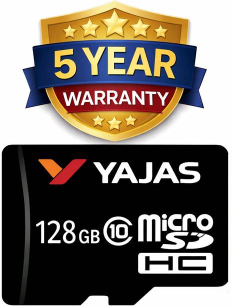 yajas 128GBSDCARD-SMDISK 10 128 GB MicroSDXC Class 10 148 MB/s Memory Card Compatible with Camera, Computer, Gaming Console, Mobile, Tablet