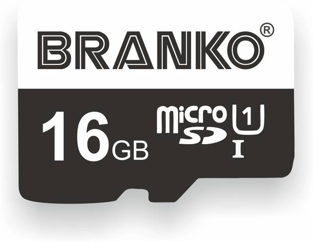 Branko SD-Card-C10-16gb Micro SD Card 16 GB MicroSD Card Class 10 90 MB/s  Memory Card Compatible with Computer, Camera, Mobile