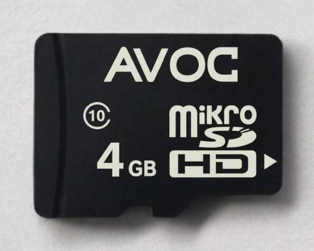 AVOC FLASH A02 MIKRO 4 GB MicroSD Card Class 10 10 MB/s  Memory Card Compatible with Camera, Camera, Gaming Console, Mobile, Tablet