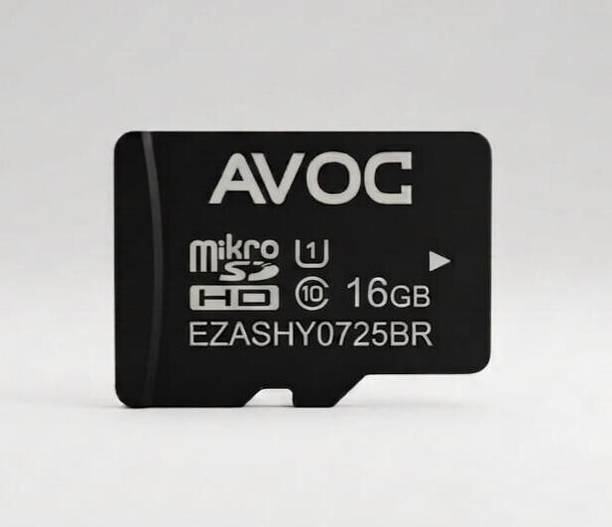 AVOC FLASH A02 MC16 Micro HD 16 GB MicroSD Card Class 10 15 MB/s  Memory Card Compatible with Camera, Computer, Gaming Console, Mobile, Tablet