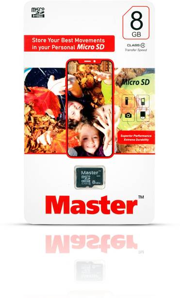 MASTERtm MASTER Class10 8 GB MicroSD Card Class 10 20 MB/s  Memory Card Compatible with Camera, Computer, Mobile, Tablet, Gaming Console