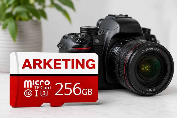 ARKETING P 256 256 GB 256 GB MicroSD Card Class 10 120 MB/s Memory Card Compatible with Camera, Computer, Gaming Console, Mobile, Tablet