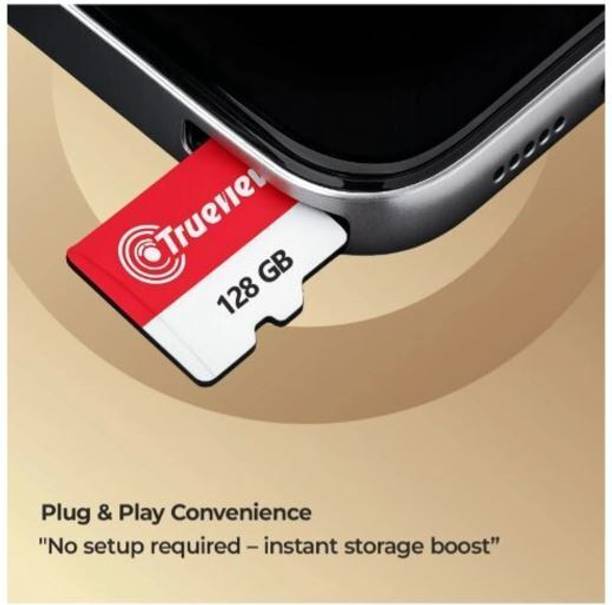 Trueview T29983-CB UHS--3 128 GB MicroSD Card Class 10 73.8 MB/s Memory Card Compatible with Camera, Mobile, Computer, Gaming Console