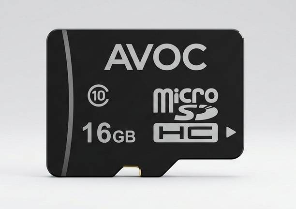 AVOC FLASH A02 Micro 16 GB MicroSD Card Class 10 15 MB/s Memory Card Compatible with Computer, Tablet, Mobile