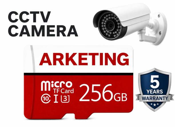 ARKETING X 256 256 GB 256 GB MicroSD Card Class 10 120 MB/s Memory Card Compatible with Camera, Computer, Gaming Console, Mobile, Tablet