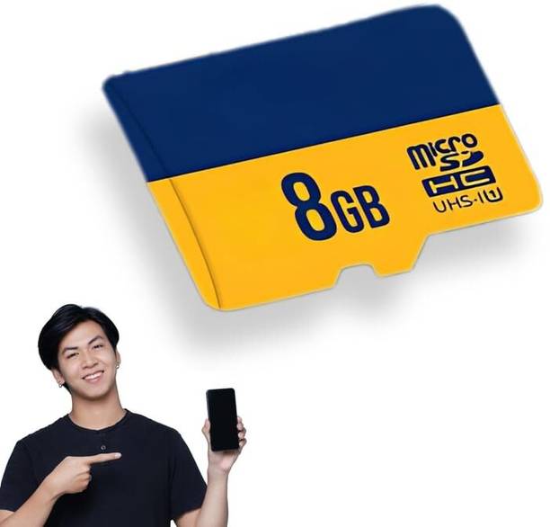 DRUMSTONE 8GB Micro SD TF Card – 100MB/s Speed for Full HD & 4K Recording NEW 8 GB MicroSD Card Class 10 100 MB/s  Memory Card Compatible with Mobile