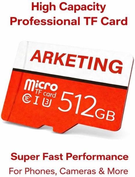 ARKETING ARK516 PLUS 512 512 GB MicroSD Card Class 10 120 MB/s  Memory Card Compatible with Computer, Mobile, Tablet, Camera