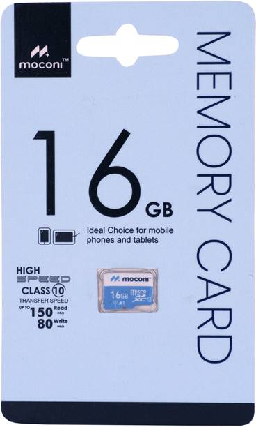 MOCONI 16GB Pendrive U-3/A1/V30 16 GB MicroSD Card Class 10 90 MB/s Memory Card Compatible with Camera, Computer, Mobile, Tablet