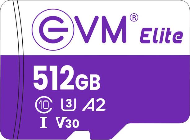 EVM EETF/512GU3 U3 V30 512 GB TF Card Class 10 100 MB/s  Memory Card Compatible with Computer