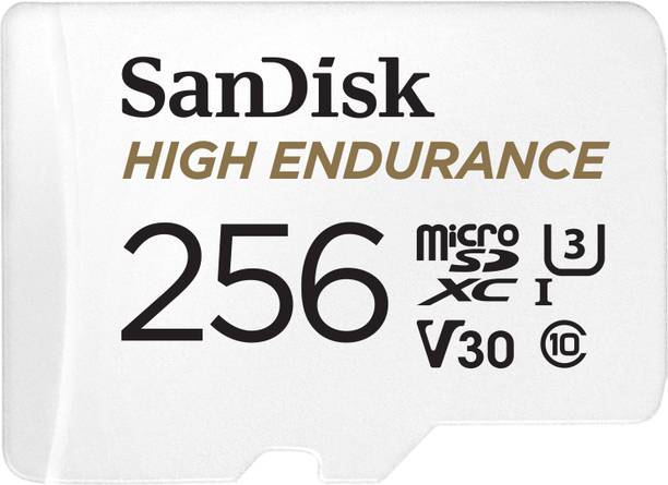 SanDisk High Endurance 256 GB MicroSD Card Class 10 100 MB/s  Memory Card