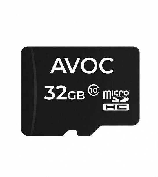 AVOC FLASH F002 Micro HD 32 GB MicroSD Card Class 10 30 MB/s  Memory Card Compatible with Computer, Tablet, Mobile