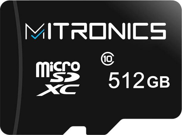 Mitronics Pro 512 GB MicroSD Card Class 10 100 MB/s  Memory Card