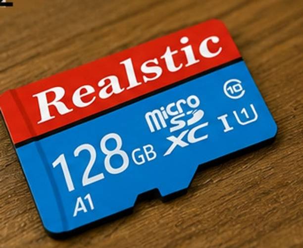 Realstic A1 128 GB MicroSD Card Class 0 130 MB/s Memory Card..n A1 128 GB MicroSD Card Class 10 130 MB/s  Memory Card Compatible with Camera, Computer, Mobile, Tablet, Gaming Console