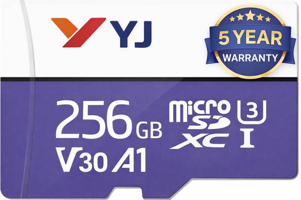yajas SDSQ-Memorycard-256GB-GN6HP 10 256 GB MicroSD Card Class 10 140 MB/s Memory Card Compatible with Camera, Computer, Mobile, Tablet