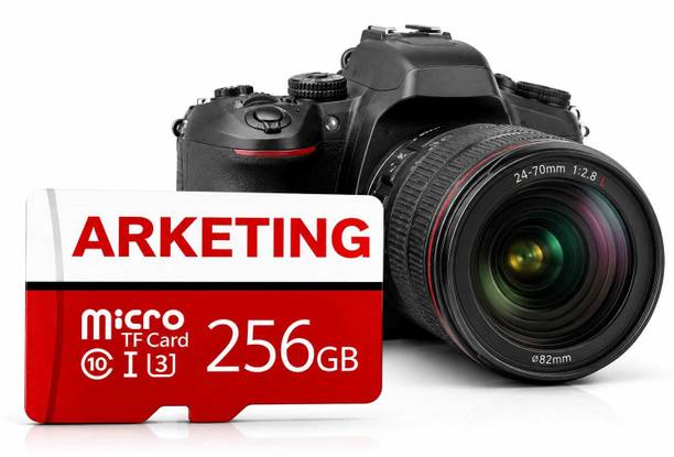 ARKETING Pr 256 256 GB 256 GB MicroSD Card Class 10 120 MB/s  Memory Card Compatible with Camera, Computer, Gaming Console, Mobile, Tablet