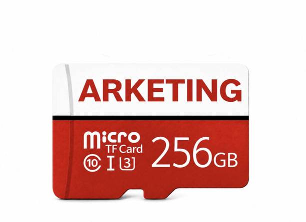 ARKETING 256 X 256 GB 256 GB MicroSD Card Class 10 120 MB/s  Memory Card Compatible with Camera, Computer, Gaming Console, Mobile, Tablet