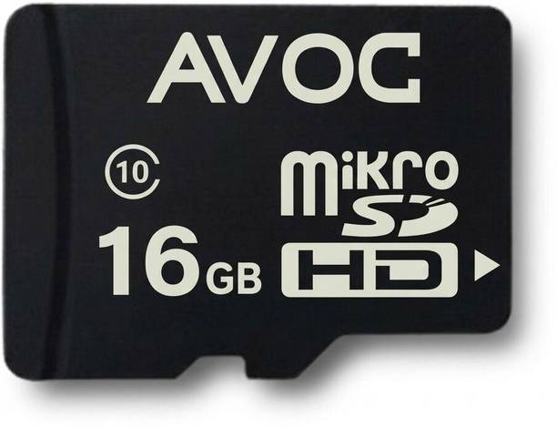 AVOC FLASH A02 MC16 Micro HD 16 GB MicroSD Card Class 10 15 MB/s Memory Card Compatible with Camera, Computer, Gaming Console, Mobile, Tablet