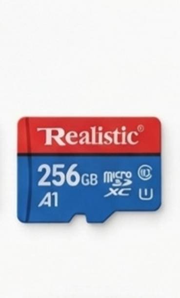 Realstic A1 256 GBMicroSD Card 130 MB/s Memory CardA2 A1 256 GB MicroSD Card Class 10 130 MB/s Memory Card Compatible with Camera, Computer, Mobile, Tablet, Gaming Console