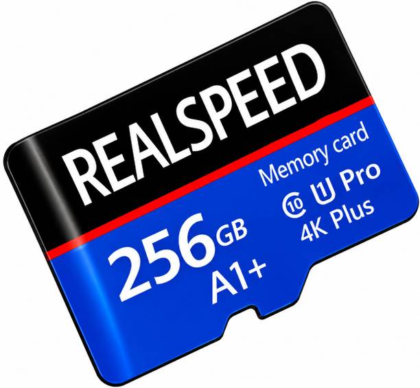 Realspeed R256G 4K HD 256 GB MicroSD Card Class 10 140 MB/s  Memory Card Compatible with Camera, Computer, Gaming Console, Mobile, Tablet