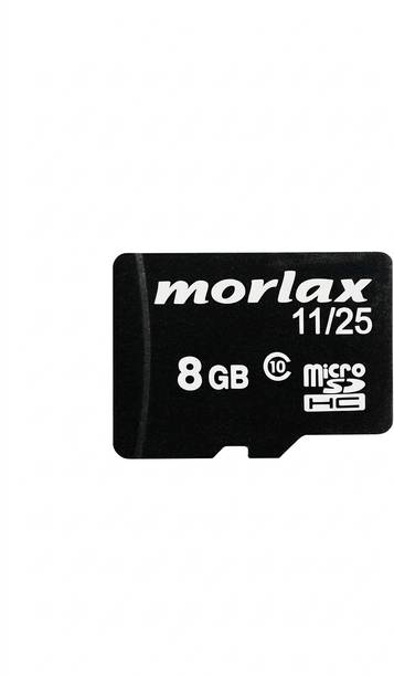 MORLAX MOR-8GB-C10 MM8GUCDC 8 GB MicroSD Card Class 10 24 MB/s Memory Card Compatible with Camera, Gaming Console, Computer, Mobile, Tablet