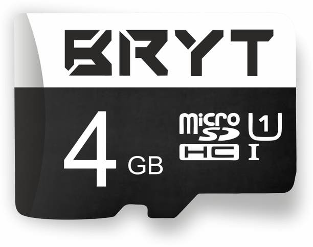 BRYT UHS-1 High Capacity Micro SD Card 4 GB MicroSDHC Class 10 90 MB/s  Memory Card