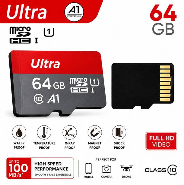 Hgvg HGVG64GBMC Ultra 64 GB MicroSDHC Class 10 140 MB/s  Memory Card Compatible with Gaming Console, Computer, Tablet, Camera, Mobile