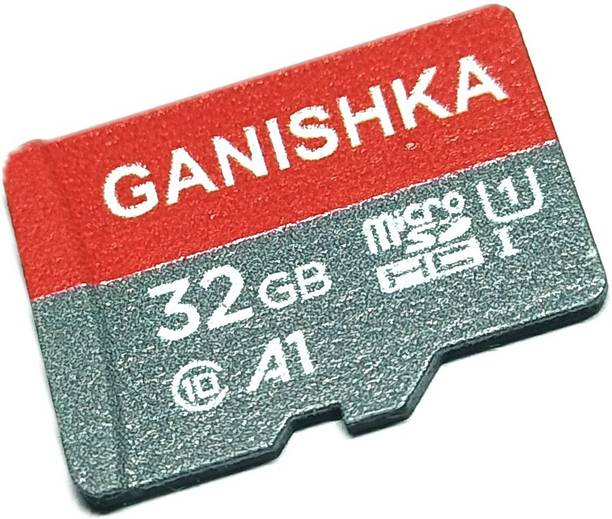 ganishka GSDMCRD32GB ultra 32 GB MicroSDHC Class 10 80 MB/s  Memory Card Compatible with Camera, Computer, Mobile, Tablet