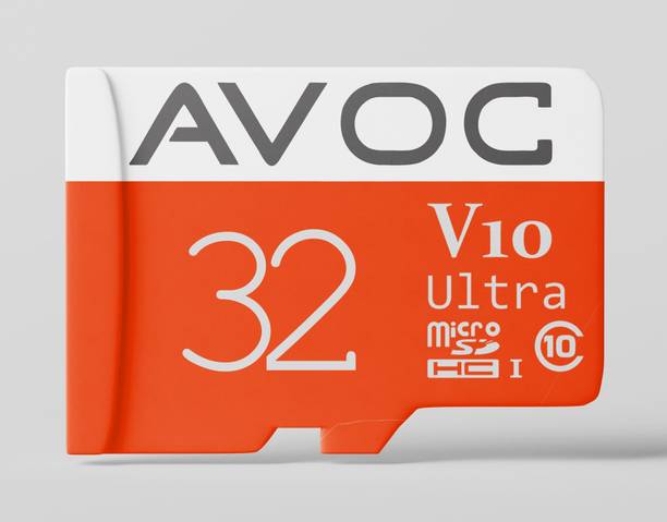 AVOC FLASH MC032 V10 Ultra 32 GB MicroSDHC Class 10 90 MB/s  Memory Card Compatible with Mobile, Tablet, Camera