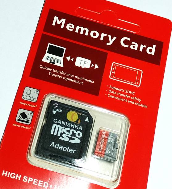ganishka GAN6401 ultra 64 GB MicroSDHC Class 10 80 MB/s  Memory Card Compatible with Mobile, Tablet, Camera, Computer