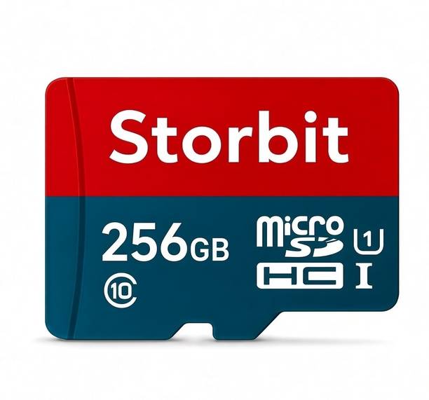STORBIT MicroSDHC MicroSDHC 256 GB MicroSDHC Class 10 180 MB/s  Memory Card Compatible with Gaming Console, Computer, Tablet, Camera, Mobile