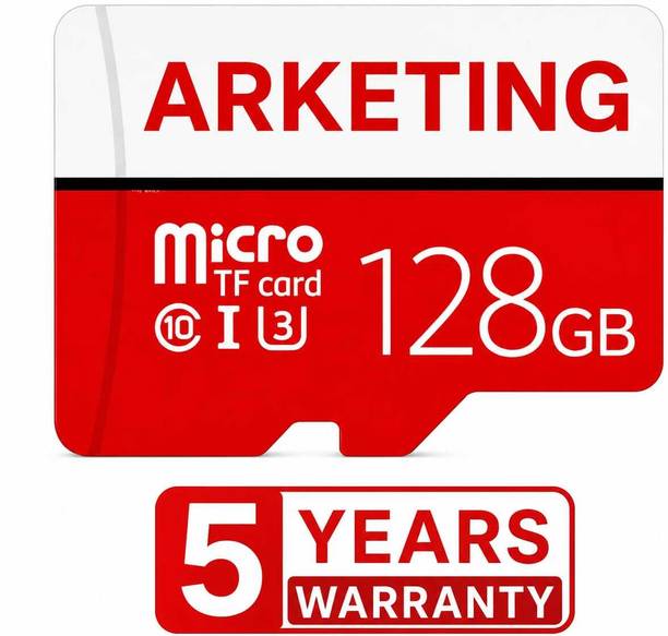 ARKETING TFC128-M7D5AK AKTG-128 128 GB MicroSDHC Class 10 120 MB/s  Memory Card Compatible with Camera, Computer, Gaming Console, Mobile, Tablet