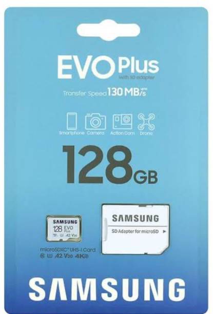 SAMSUNG 128GB EVO PLUS MICRO CARD SDHC CL-10 2 128 GB MicroSDHC Class 10 130 MB/s  Memory Card Compatible with Mobile