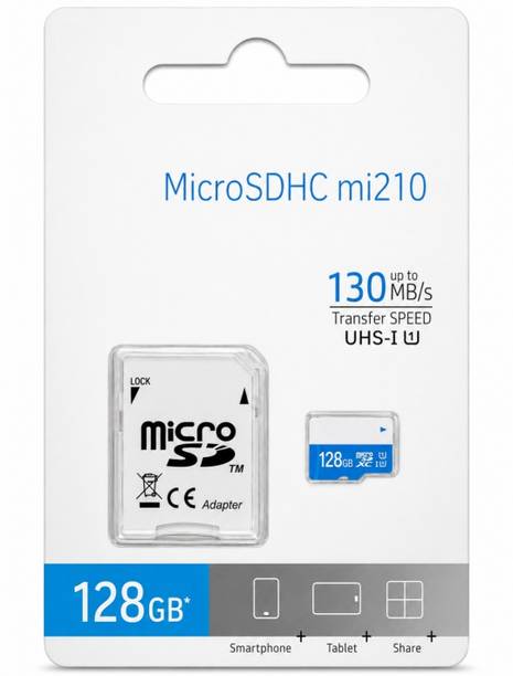 Hgvg 128GBMC Pro 128 GB MicroSDHC Class 10 130 MB/s Memory Card Compatible with Gaming Console, Computer, Tablet, Camera, Mobile