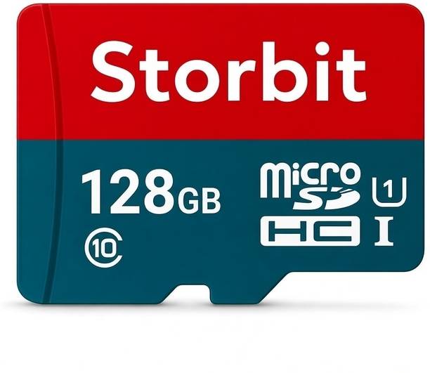 STORBIT MicroSDHC MicroSDHC 128 GB MicroSDHC Class 10 180 MB/s  Memory Card Compatible with Gaming Console, Computer, Tablet, Camera, Mobile