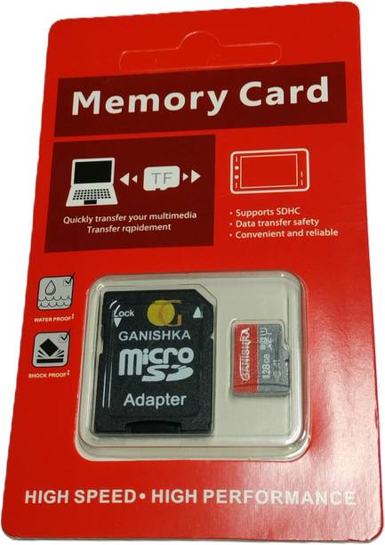 ganishka Ganishkaflashdrive128gb ultra 128 GB MicroSDHC Class 10 80 MB/s  Memory Card Compatible with Camera, Computer, Mobile, Tablet