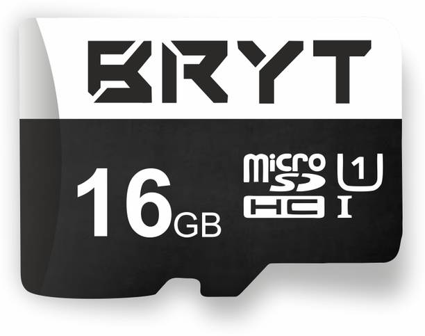 BRYT UHS-1 High Capacity Micro SD Card 16 GB MicroSDHC Class 10 90 MB/s  Memory Card