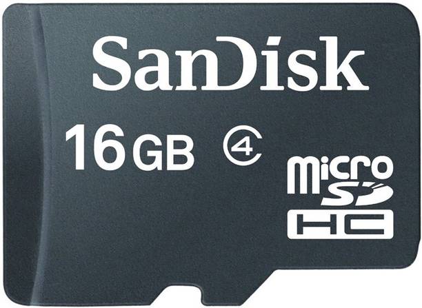 SanDisk SDSDQM-016G-B35 Class 4 16 GB MicroSDHC Class 4 4 MB/s  Memory Card Compatible with Camera, Tablet, Mobile, Gaming Console