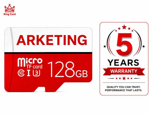 ARKETING ARK7MEM-C9Q2LX AKTG-128 128 GB MicroSDHC Class 10 120 MB/s  Memory Card Compatible with Camera, Computer, Gaming Console, Mobile, Tablet