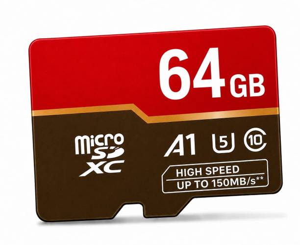 Krishna Enterprises Micro SDXC Micro SDXC 64 GB MicroSDXC Class 10 150 MB/s Memory Card Compatible with Gaming Console, Computer, Tablet, Camera, Mobile