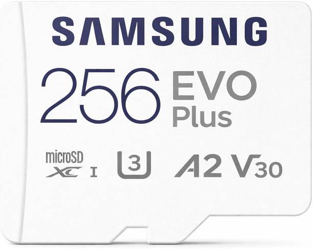 SAMSUNG Performance EVO 256 GB MicroSDXC Class 10 160 MB/s Memory Card Compatible with Camera, Computer, Gaming Console, Mobile, Tablet