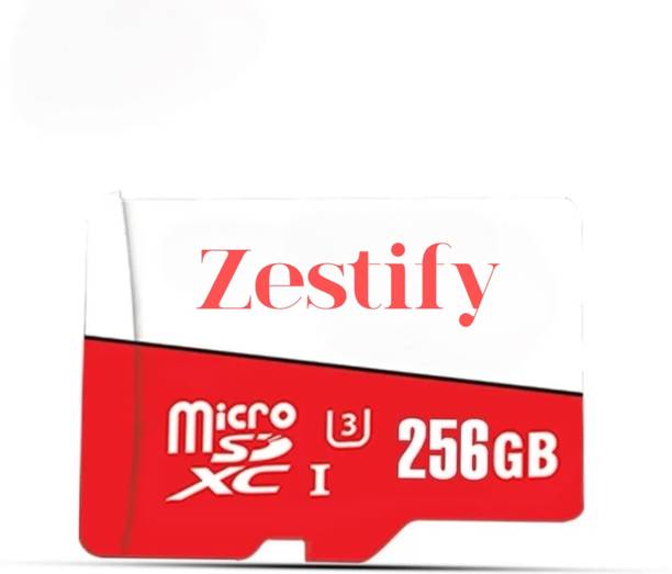 ZESTIFY 256GB MicroSDXC UHS-I Ultra Pro 256 GB MicroSDXC Class 10 140 MB/s  Memory Card Compatible with Mobile, Tablet, Computer, Camera, Gaming Console