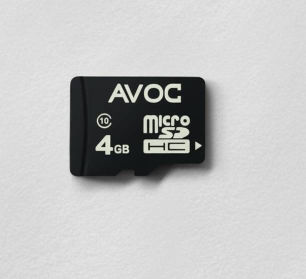 AVOC FLASH F02 Micro Hd 4 GB MicroSDXC Class 10 20 MB/s  Memory Card Compatible with Computer, Tablet, Camera, Mobile
