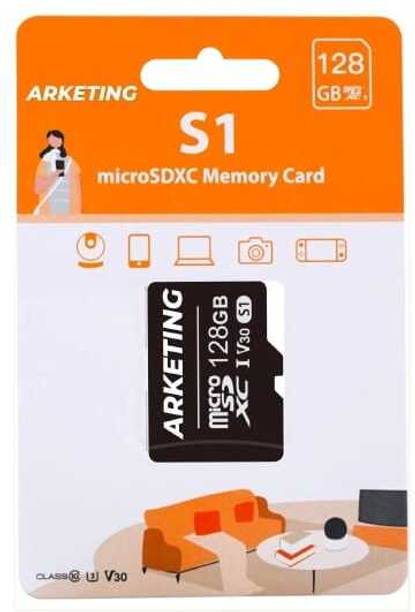 ARKETING MB 1NE 128 GB MicroSDXC Class 10 130 MB/s  Memory Card Compatible with Camera, Computer, Gaming Console, Mobile, Tablet