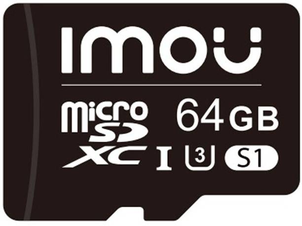 IMOU ST2-64-S1 MicroSDXC Memory Card 64 GB MicroSDXC Class 10 95 MB/s  Memory Card Compatible with Mobile