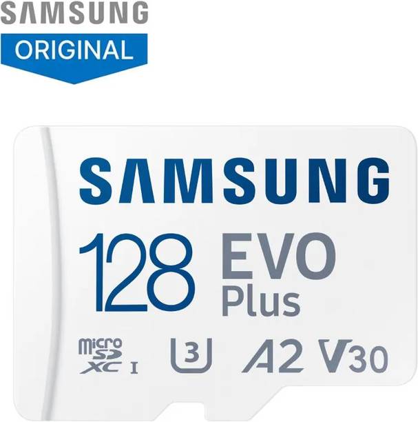 SAMSUNG MB E v O Plus 128 GB MicroSDXC Class 10 160 MB/s  Memory Card Compatible with Camera, Computer, Gaming Console, Mobile, Tablet