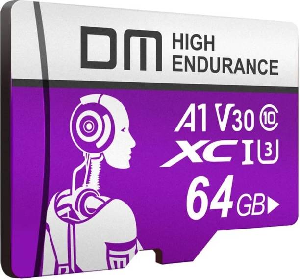 DM C10 64GB Ultra Memory Card for 4K Video on Smartphones, Action Cams and Drones, Super Fast, High Endurance A1 64 GB MicroSDXC Class 10 190 MB/s  Memory Card Compatible with Camera, Computer, Gaming Console, Mobile, Tablet