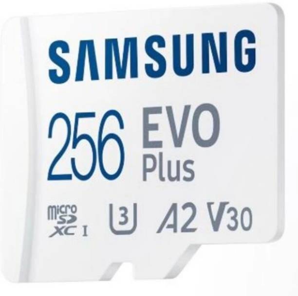 SAMSUNG MB-MCB256SA/IN EVO PLUS 256 GB MicroSDXC Class 10 180 MB/s  Memory Card Compatible with Camera, Computer, Gaming Console, Mobile, Tablet